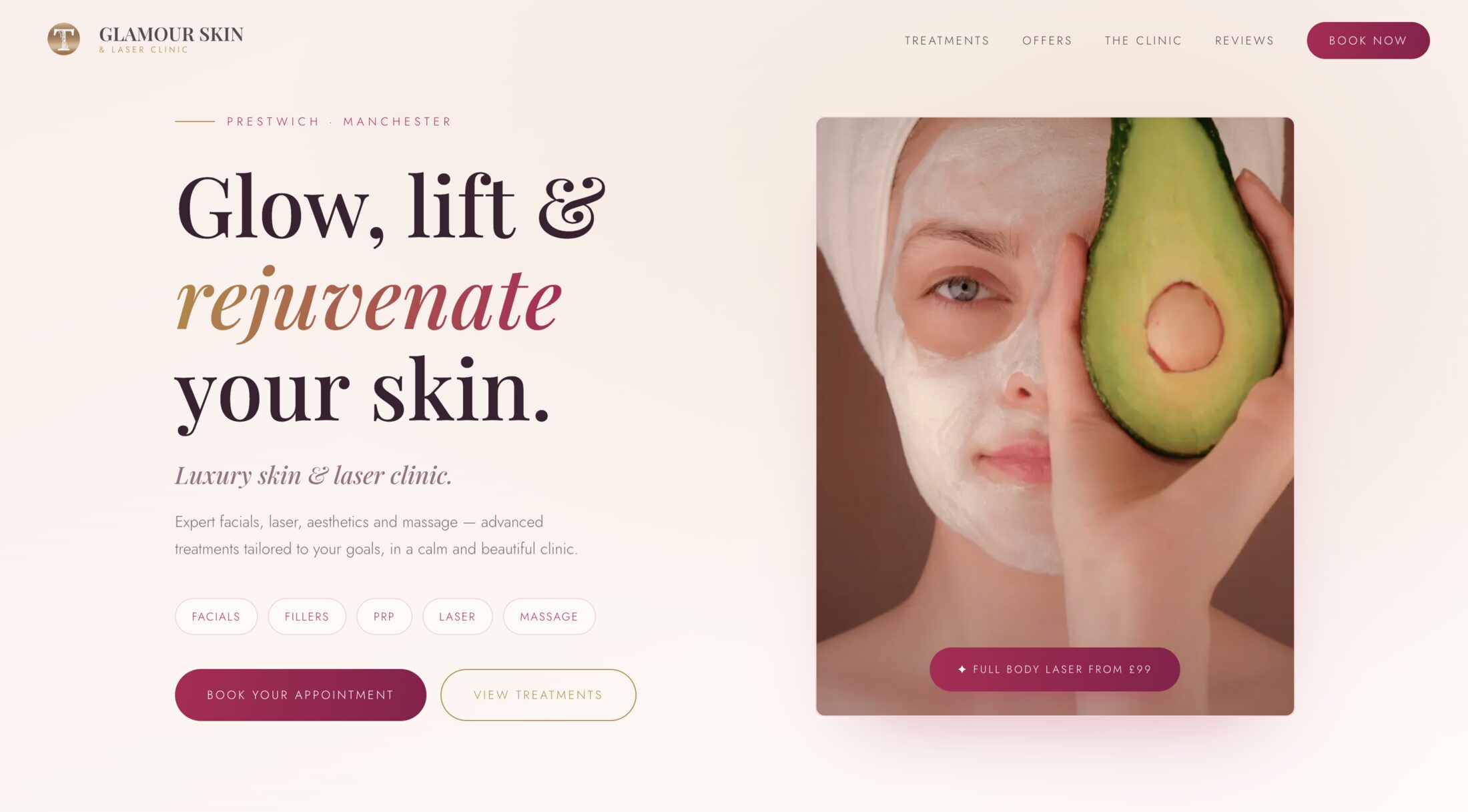 Glamour Skin & Laser — hero